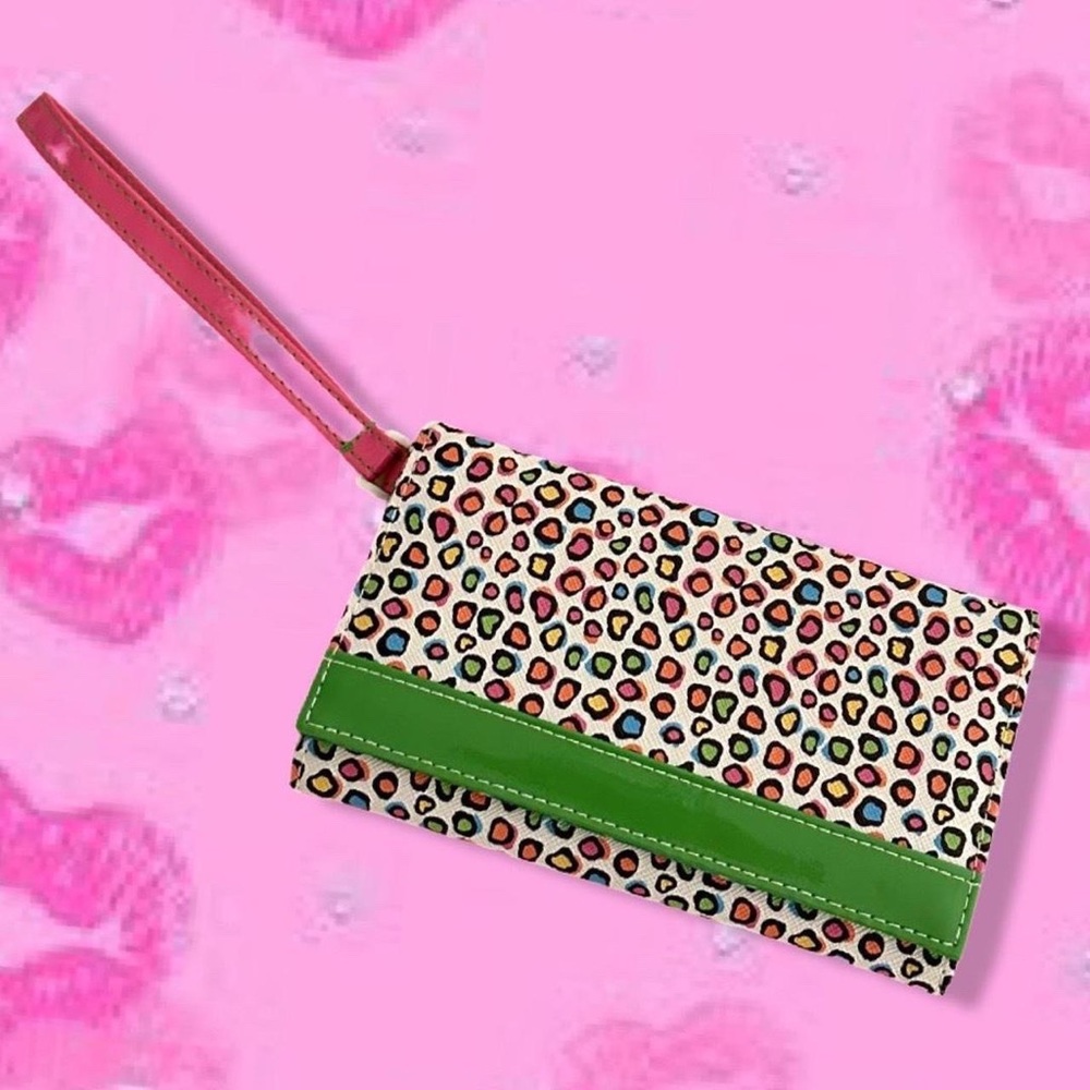 Y2K rainbow leopard wallet